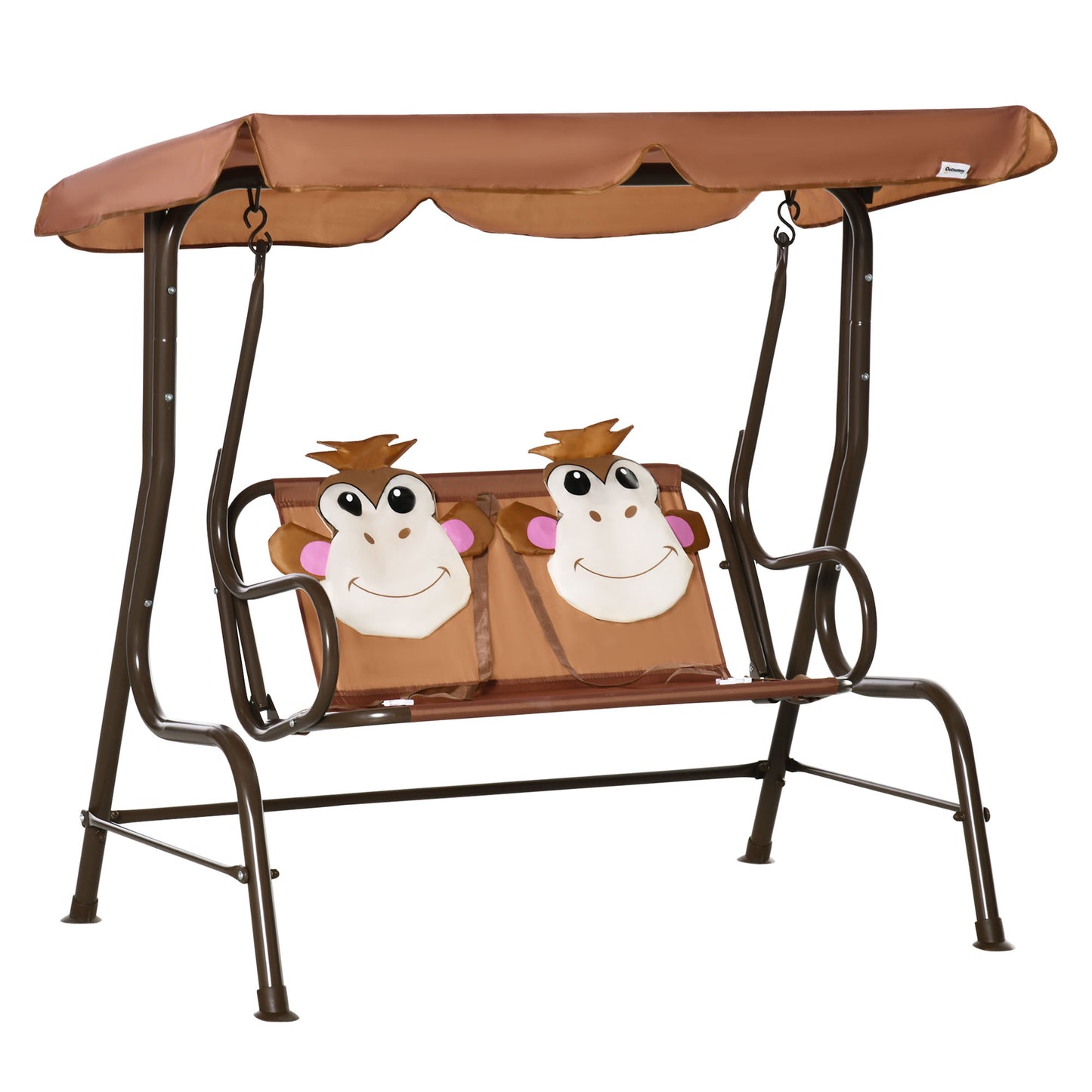 Outsunny 2 Seater Kids Garden Swing Seat