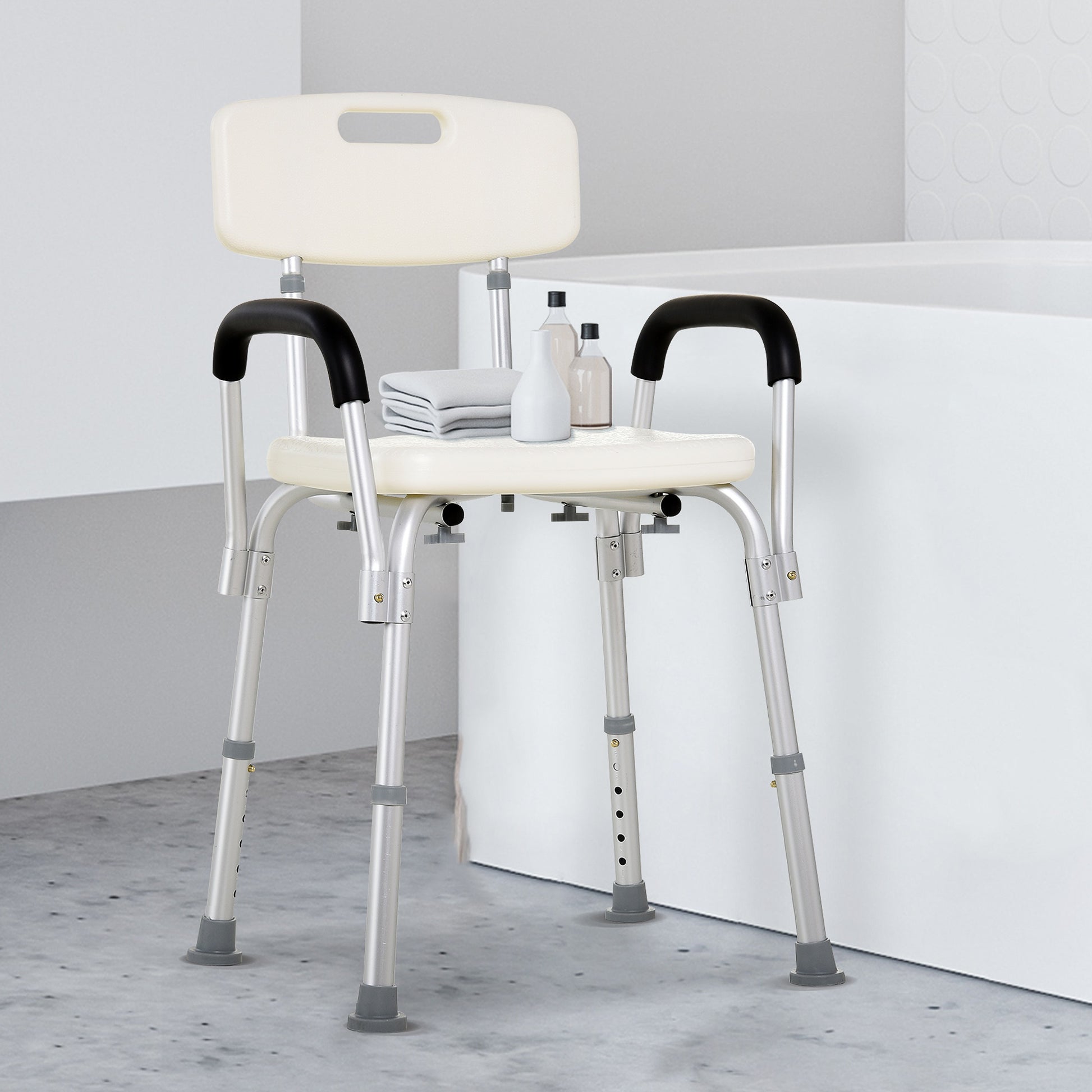 Homcom Adjustable Shower Bench