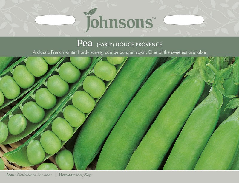 Johnsons Pea Early Douce Provence Seeds