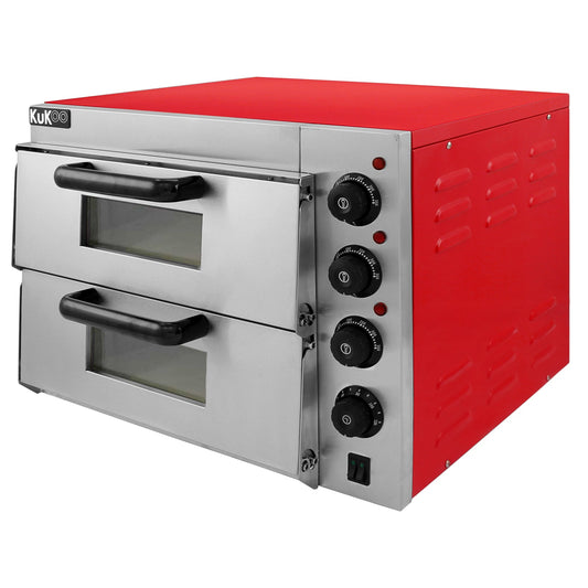 KuKoo 16" Twin Deck Electric Pizza Oven