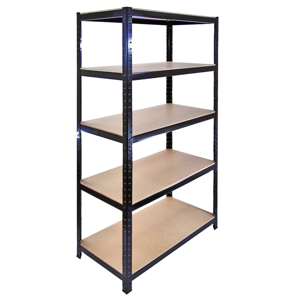 Monster Racking T-Rax Warehouse & Garage Metal Shelving, Black, 90cm W, 45cm D, Set of 10