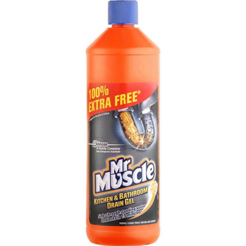 Mr Muscle Kitchen & Bathroom Drain Gel 500ml