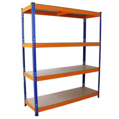 Steel Shelving Units 180cm - Blue & Orange Set Of Ten S-Rax 150cm by Raven