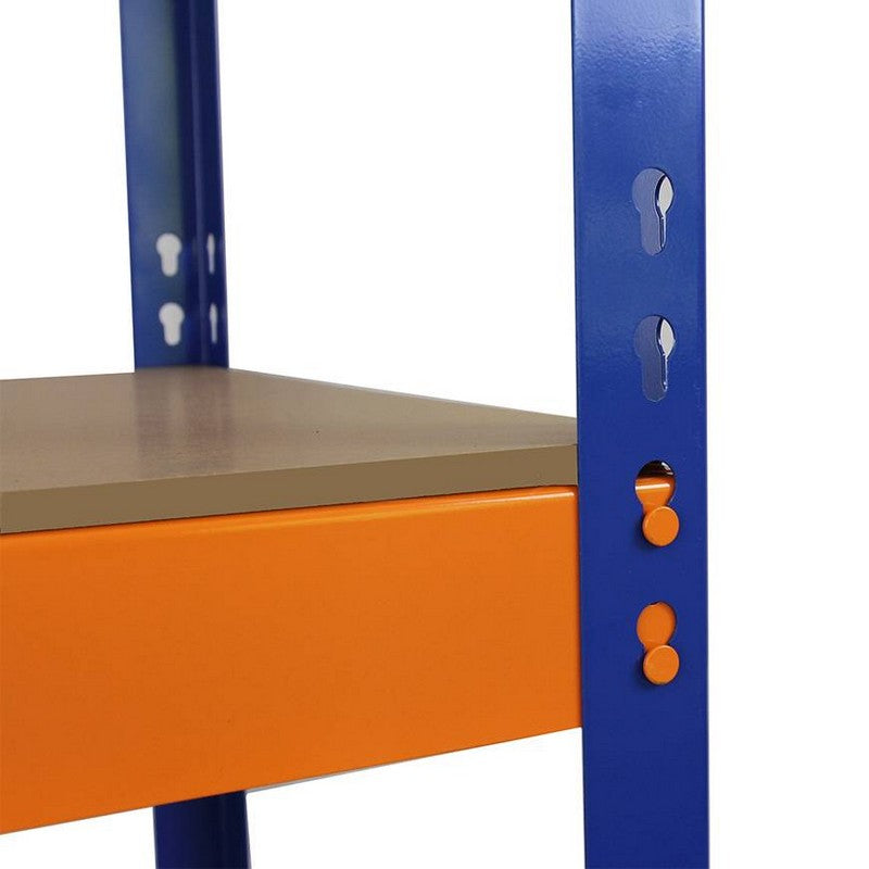 Steel Shelving Units 180cm - Blue & Orange Set Of Three S-Rax 150cm by Raven