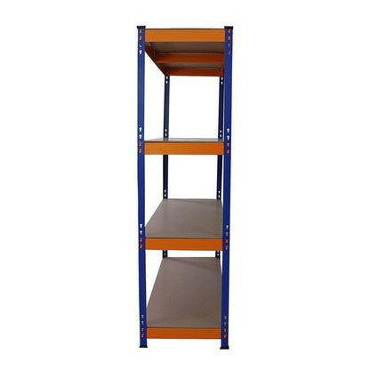 Steel Shelving Units 180cm - Blue & Orange Set Of Three S-Rax 150cm by Raven