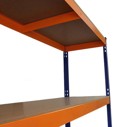 Steel Shelving Units 180cm - Blue & Orange Set Of Three S-Rax 150cm by Raven