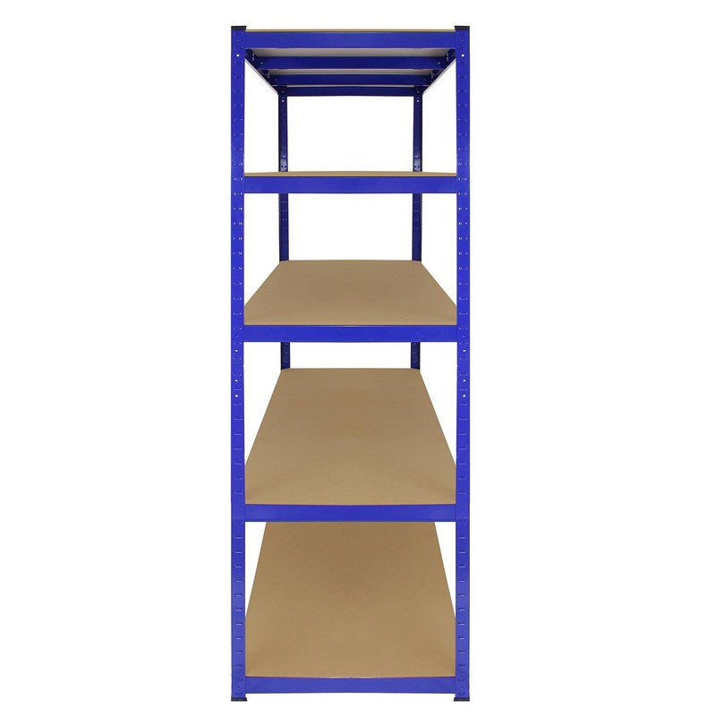 Steel Shelving Units 180cm - Blue Heavy Duty Set Of Three Extra Wide T-Rax 160cm by Raven