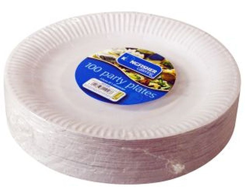 Kingfisher Paper Plates 9in (Pack 100)