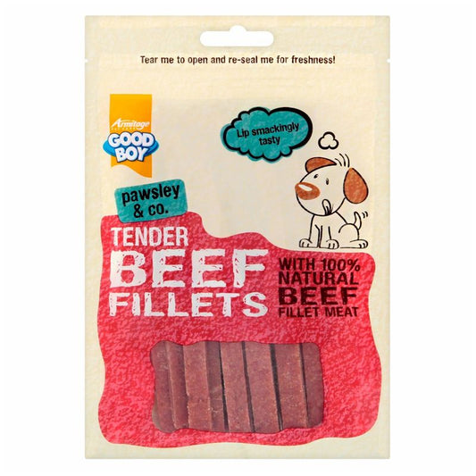 Good Boy Tender Beef Fillets 90g