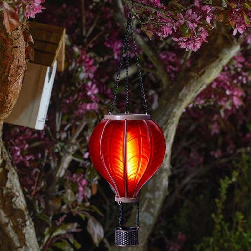 Balloon Solar Garden Lantern Decoration Orange LED - 44cm by Smart Solar