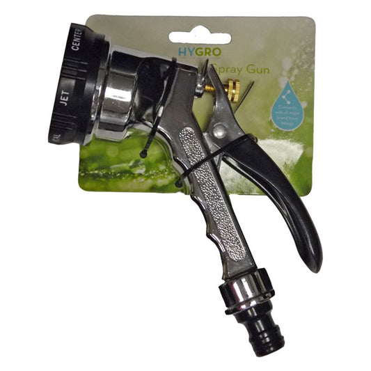 Chrome Multi Dial Garden Spray Gun