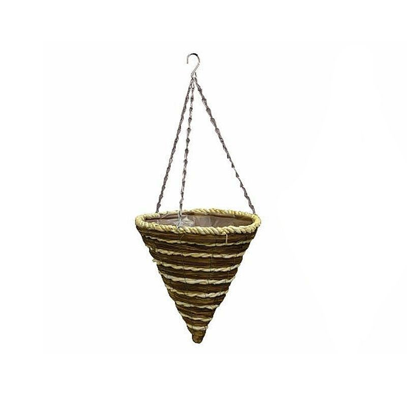 Aztec Hanging Planter Garden Planter 12 Inch - Light String Design