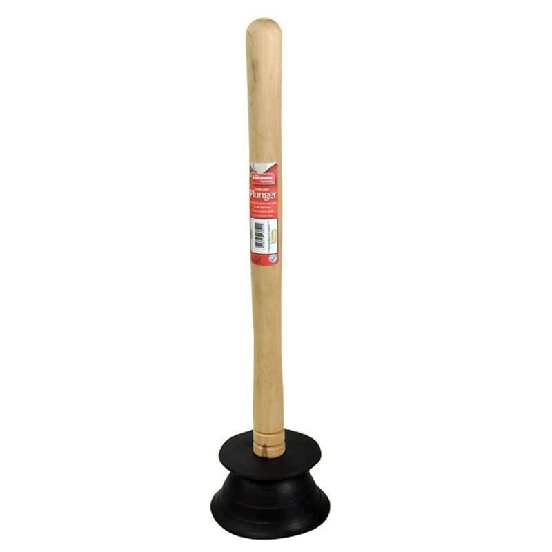 Large Wooden Sink Plunger