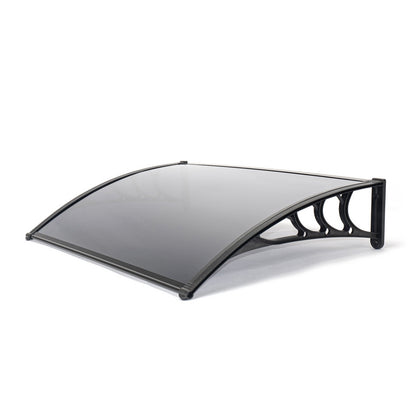 Tinted Door Garden Canopy Black 1.2m