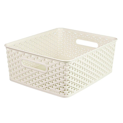 Plastic Storage Basket 13 Litres - White My Style by Curver