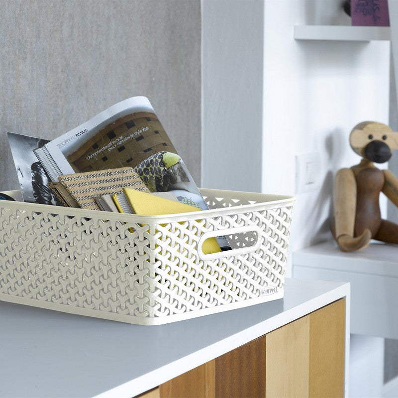 Plastic Storage Basket 13 Litres - White My Style by Curver