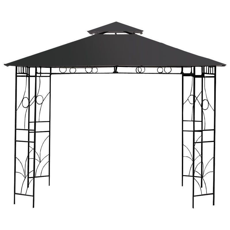 Merion Garden Gazebo by Croft with a 3 x 3M Charcoal Canopy - Croft Home & Garden