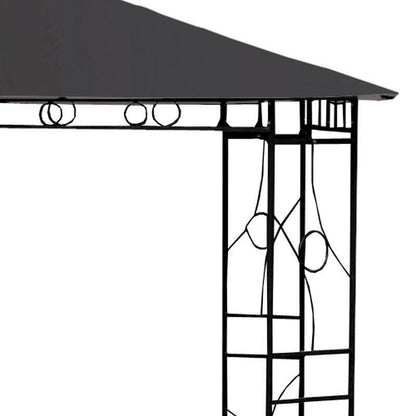 Merion Garden Gazebo by Croft with a 3 x 3M Charcoal Canopy - Croft Home & Garden