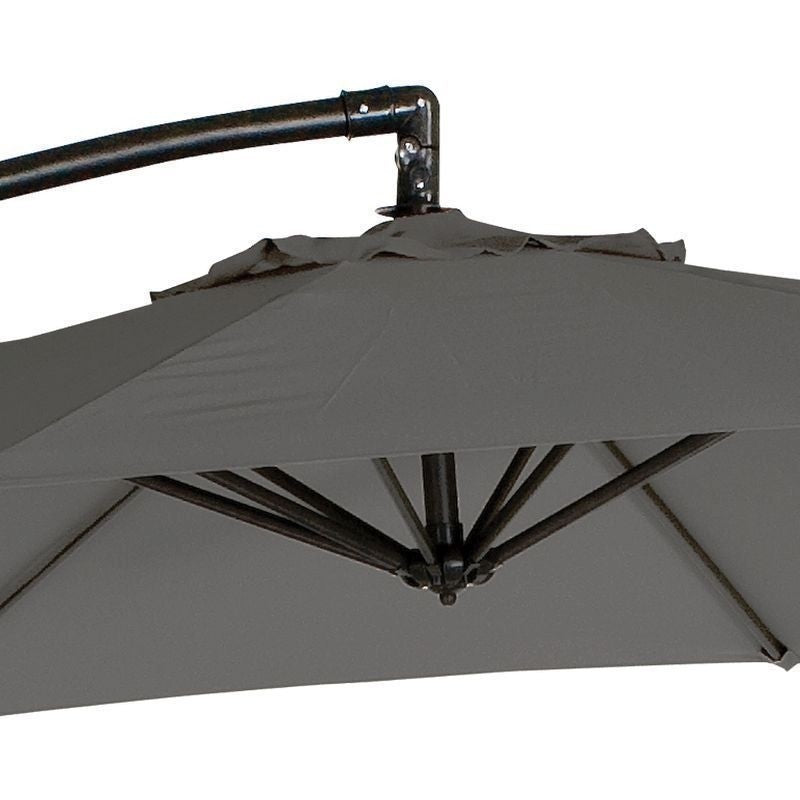 Overhang Garden Parasol - 3M Charcoal