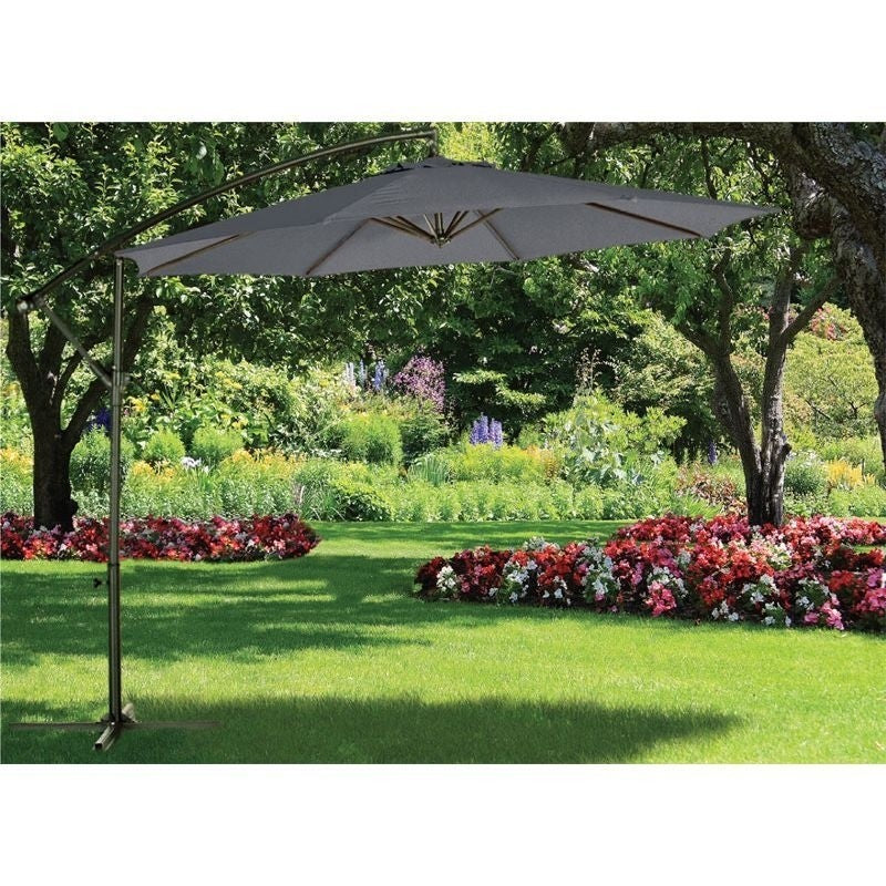 Overhang Garden Parasol - 3M Charcoal