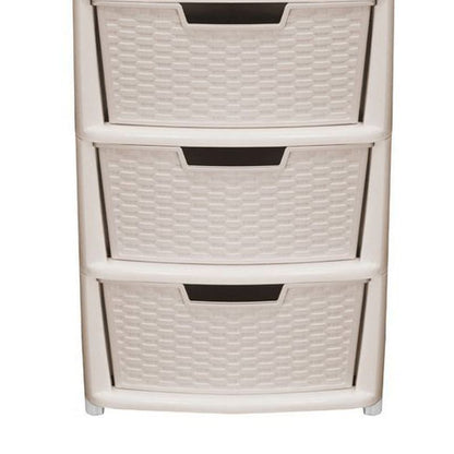 Plastic Storage Unit 4 Drawers 135 Litres Extra Large - Beige by Premier