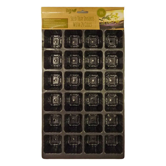 Growing Patch 3 Pack Seed Tray Inserts With 24 Cells