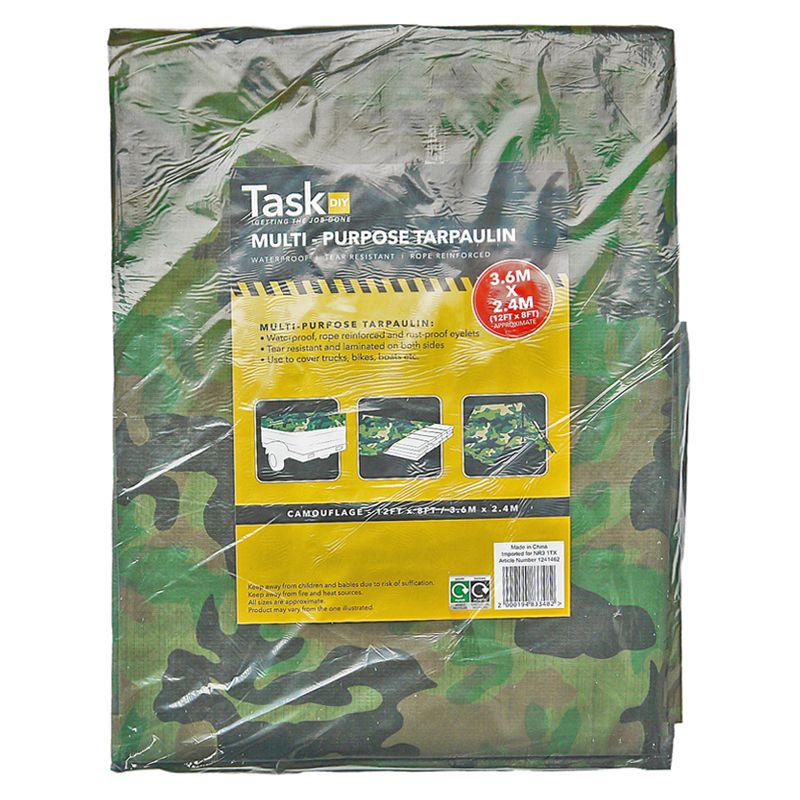 Tarpaulin Camouflage 12 x 8 Foot