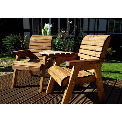 Scandinavian Redwood Garden Loveseat by Croft - 2 Seats