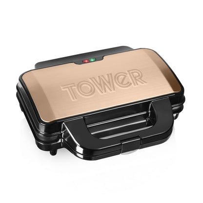 Double Sandwich Toaster Deep Fill - Rose Gold 900W