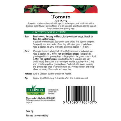 Country Value Tomato Red cherry Seeds