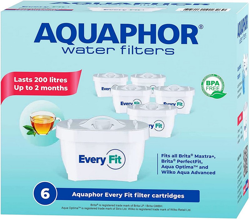 Aquaphor Everyfit Water Filter Cartridge 6 Pack