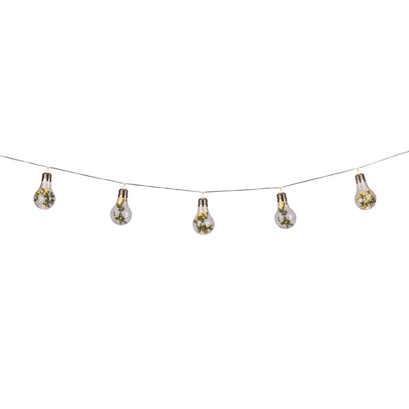 Terrarium Solar Garden String Lights Decoration 10 Warm White LED - 2m by Bright Garden