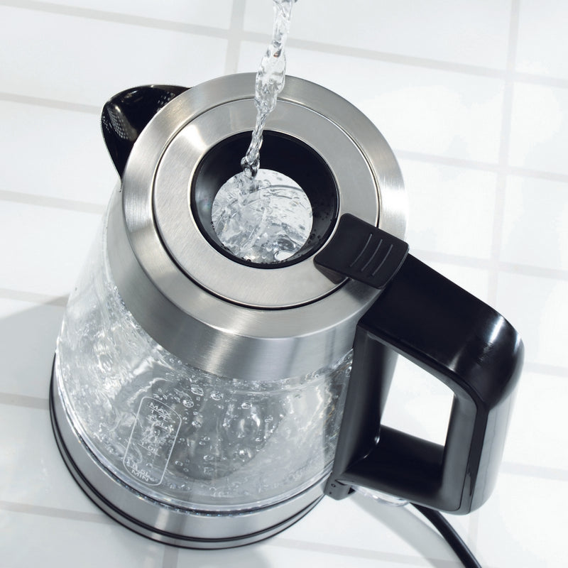 Illuminating Easy Fill Kettle By Daewoo - Tempered Glass 1.7 Litre