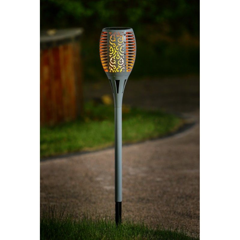 Torch Solar Garden Stake Light 36 Orange LED - 78cm by Bright Garden