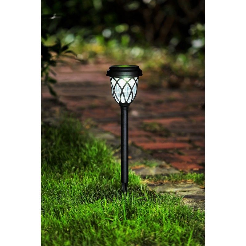 Solar Garden Stake Light White LED - 42cm by Bright Garden