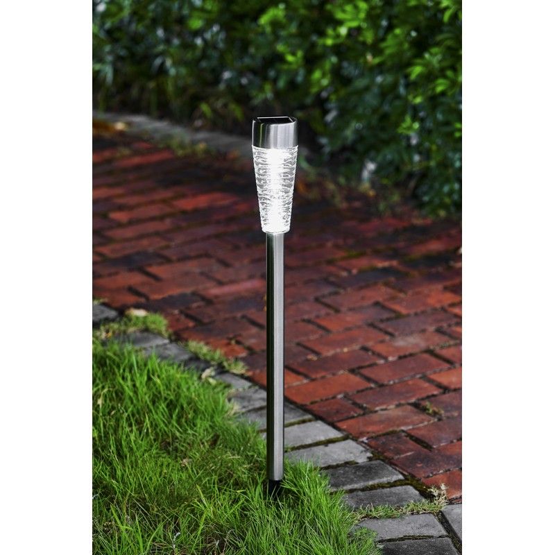 Solar Garden Stake Light White LED - 79cm by Bright Garden