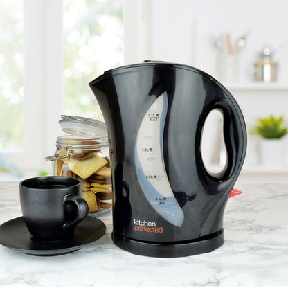 Cordless Kettle By KitchenPerfected - Black 1.7 Litre