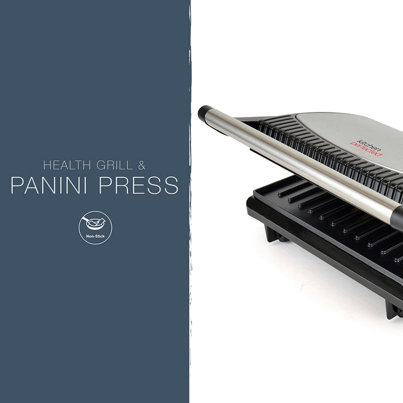 Health Grill And Panini Press By KitchenPerfected - Black And Steel