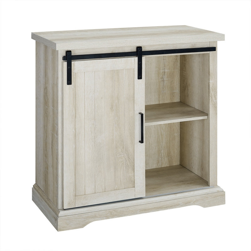 Rustic Sideboard Natural 1 Door 2 Shelves