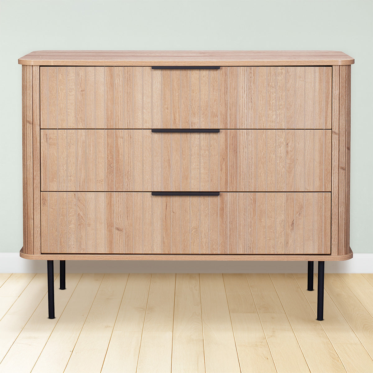 Oslo Chest of Drawers Natural 3 Drawers