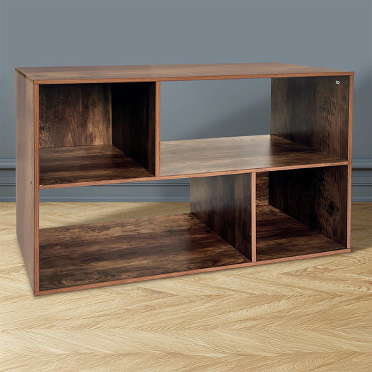 Brooklyn Side Table Brown 4 Shelves