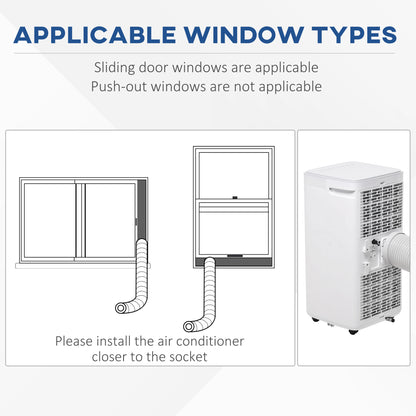 A Rated 8,000 BTU 4-In-1 Portable Dehumindifier With Remote & 24 Hour Timer by Homcom