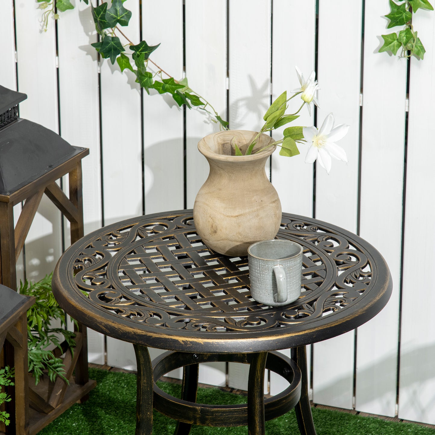 Outsunny Industrial Side Table