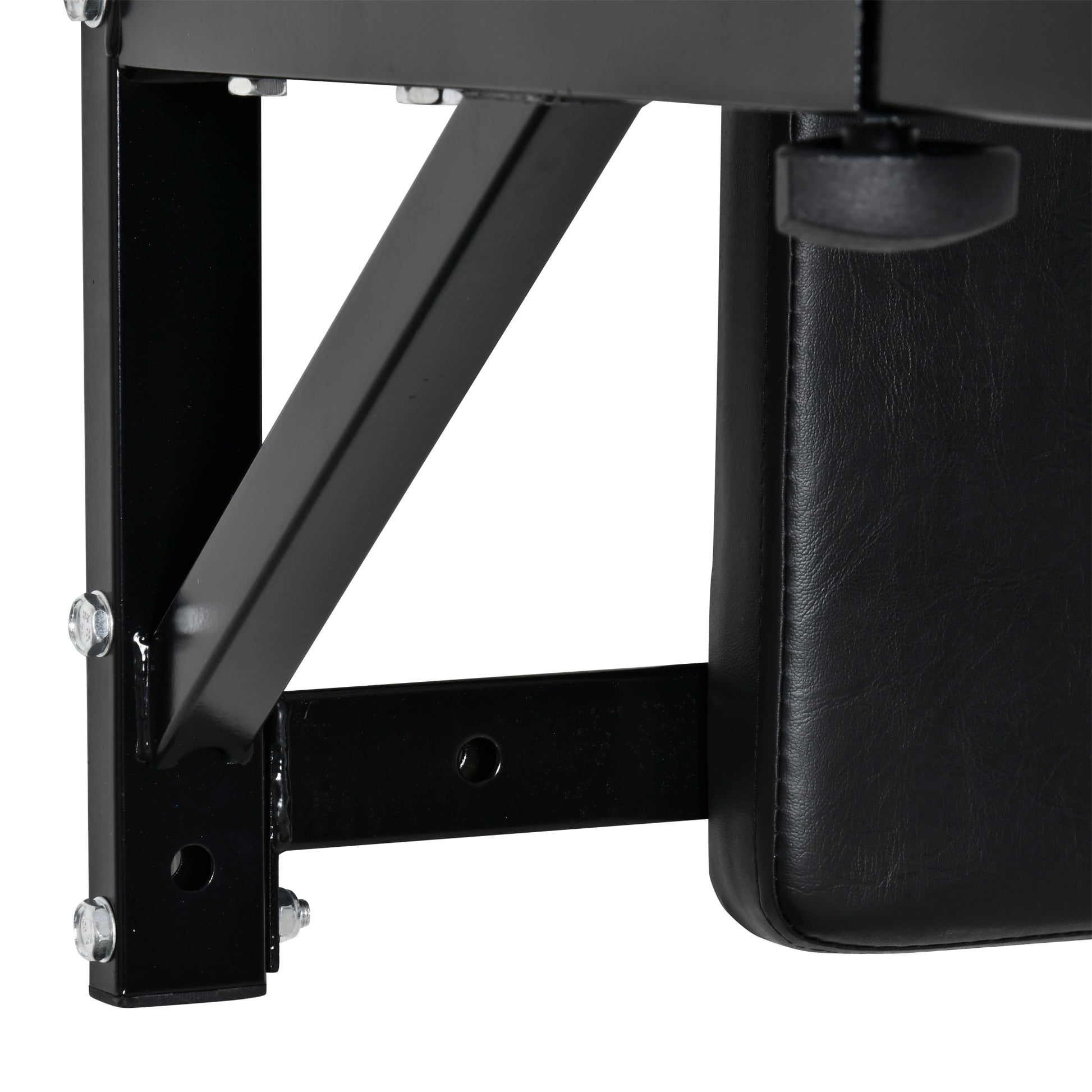 Homcom Wall Mounted Dip Station Rack-Black