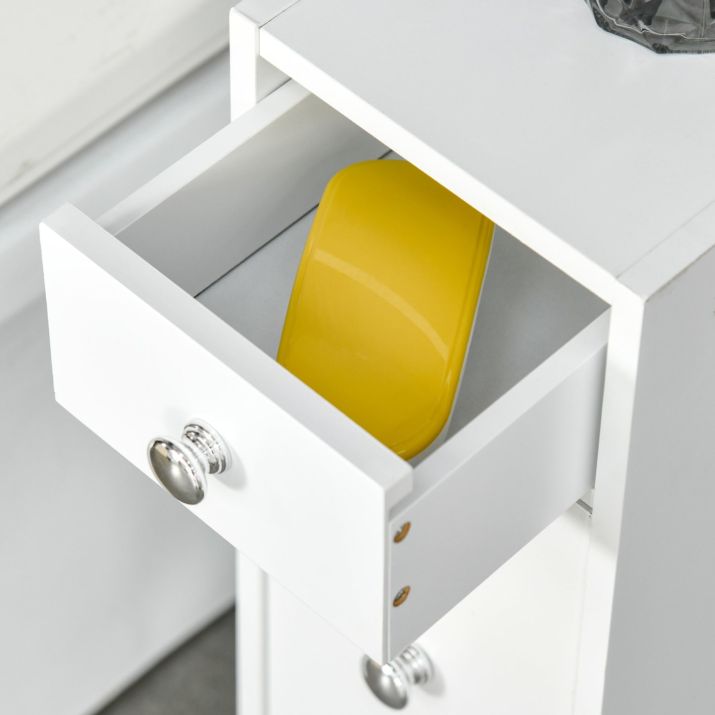 Homcom Bathroom Floor Storage Cabinet