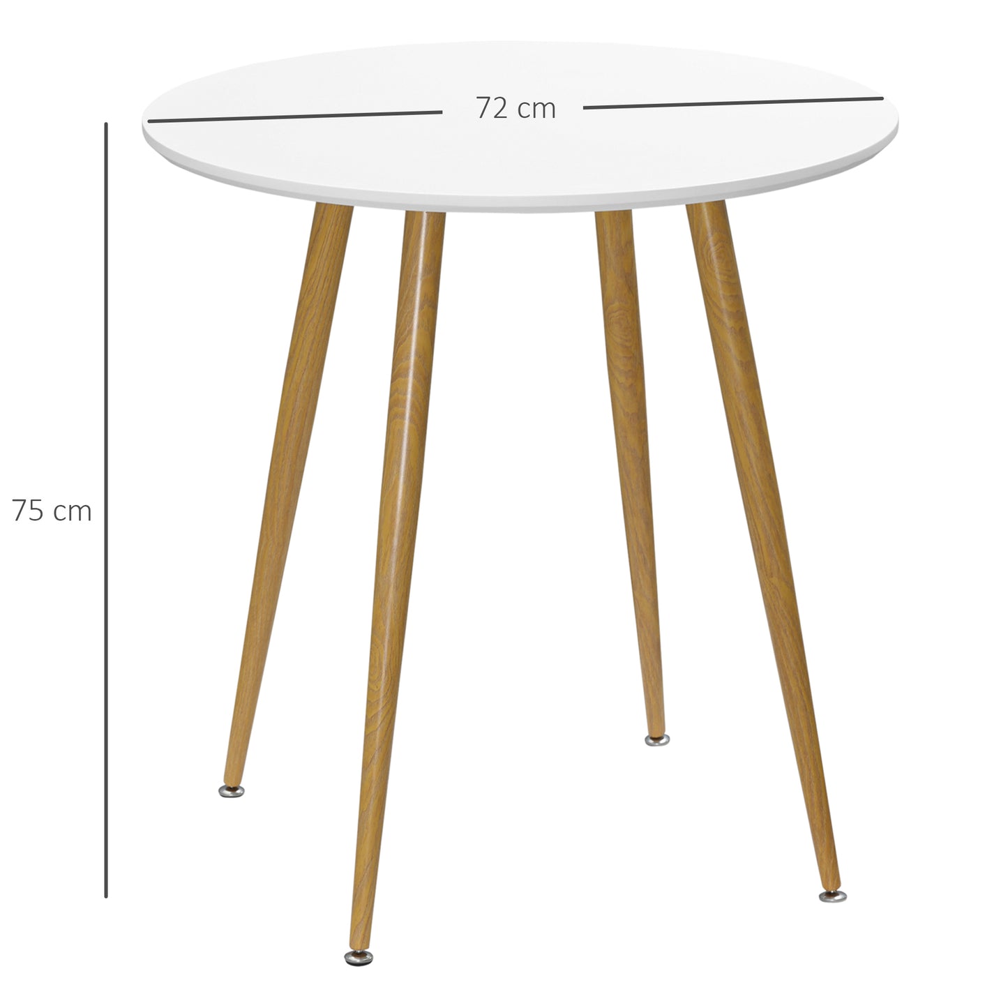 Homcom Modern Dining Table For 2 People