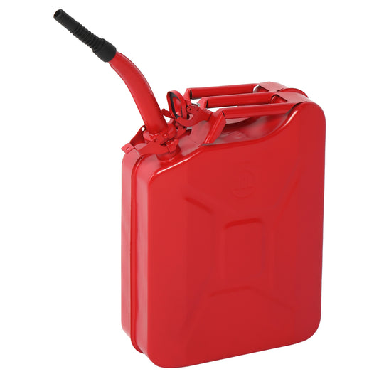 20L US Standard Cold-rolled Plate Petrol Diesel Can Gasoline Bucket with Oil Pipe Red