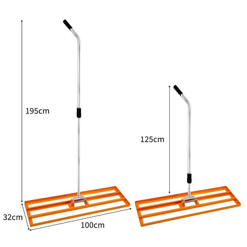 100cm Wide Extending Garden Lawn Leveller by T-Mech