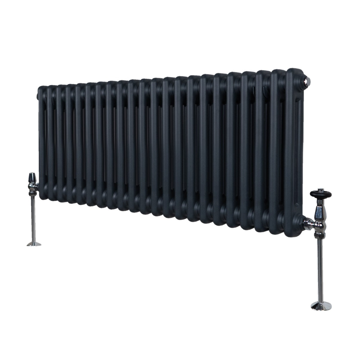 Traditional 2 Column Radiator - 300 x 1012mm - Anthracite Grey