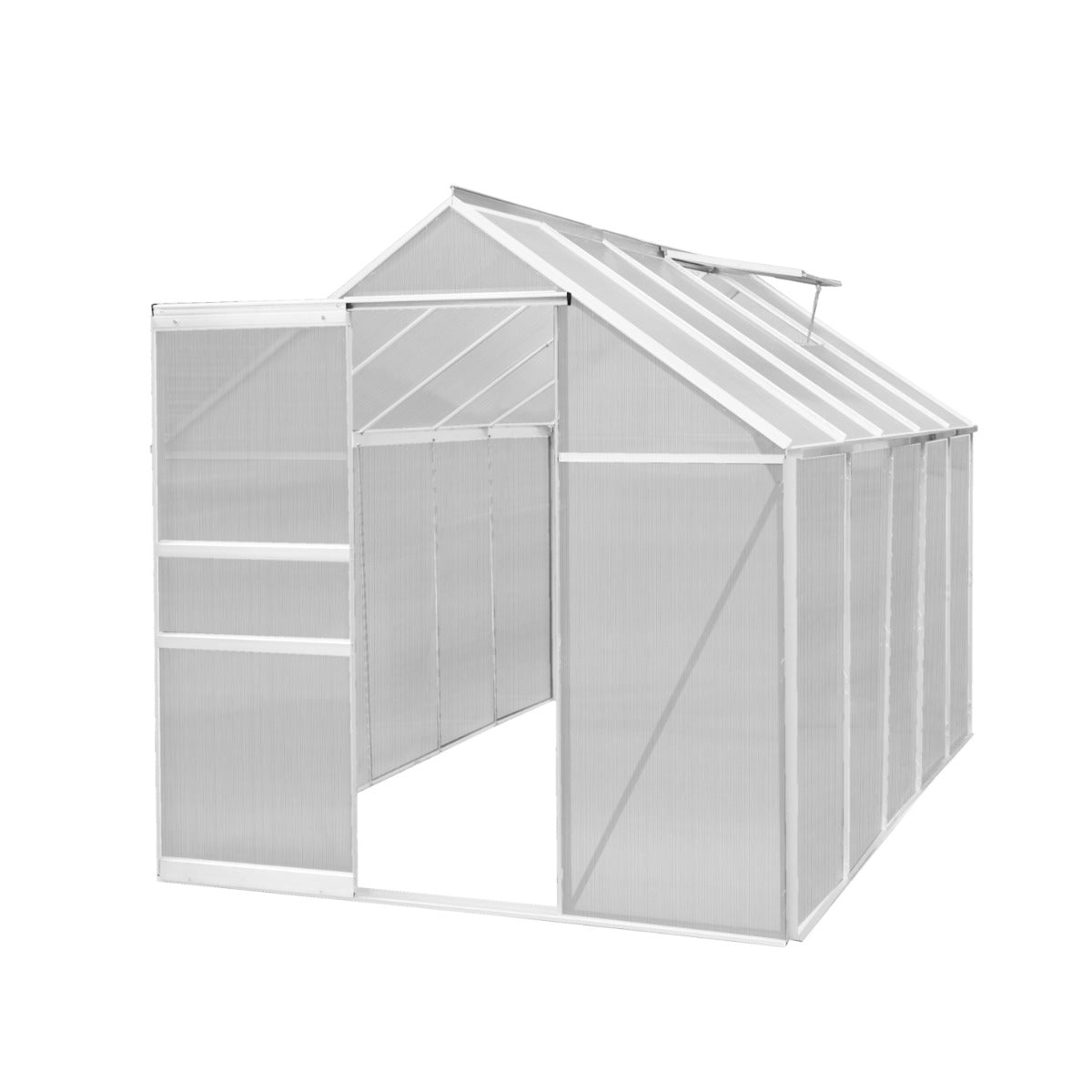 Polycarbonate Greenhouse 6ft x 10ft  to  Silver